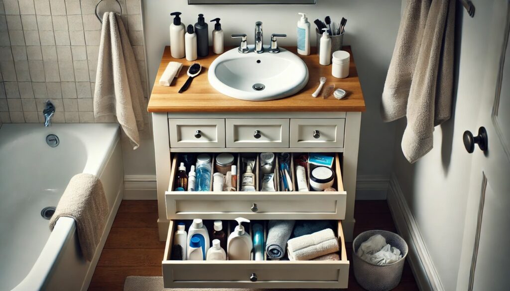 Bathroom organizing services